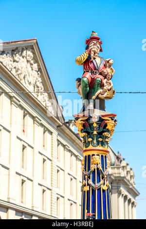 Brunnen Statue in Bern Stockfoto