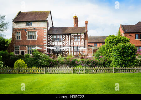 Die Albright Hussey Manor Hotel in der Nähe von Shrewsbury England UK Stockfoto