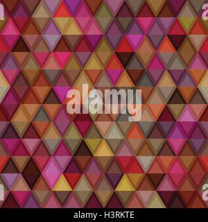 Bunte abstrakte geometrische Dreiecksmuster. Nahtlose flachen Hintergrund. Stock Vektor