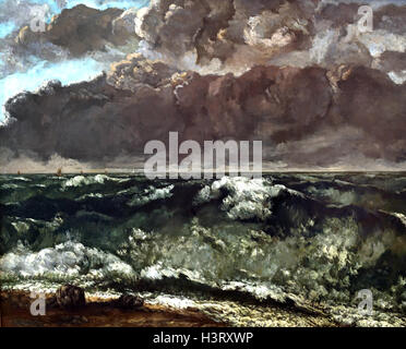 Die Welle 1870 Jean Désiré Gustave Courbet 1819 – 1877 Französisch Frankreich Stockfoto