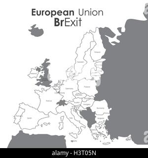 Austritt der Sertvice union design Stock Vektor