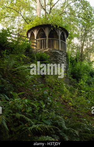 Lady Eleanors Bower 1814 in die Gärten von Plas Newydd Llangollen gebaut Stockfoto