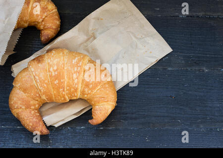 Frische und leckere croissant Stockfoto