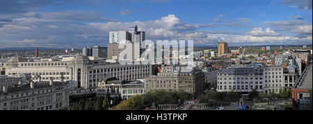 Manchester City breite Panorama, Lancashire, England, tagsüber Stockfoto