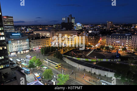 Manchester City Nacht Panorama, Lancashire, England, tagsüber Stockfoto