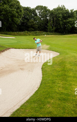 Man spielt golf Stockfoto
