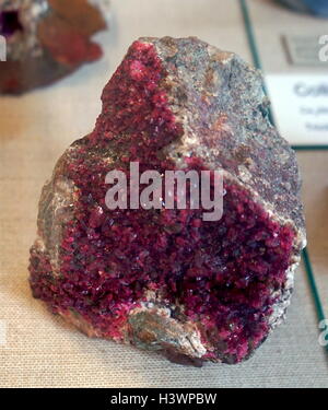 Eine Probe des Roselite, ein Monoklin-Prismatischen mineral, die Arsen, Calcium, Kobalt, Wasserstoff, Magnesium und Sauerstoff. Vom 20. Jahrhundert Stockfoto