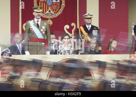 Madrid, Madrid, Spanien. 12. Oktober 2016. besuchten die Nationalfeiertag Militärparade am 12. Oktober 2016 in Madrid, Spanien. Bildnachweis: Jack Abuin/ZUMA Draht/Alamy Live-Nachrichten Stockfoto