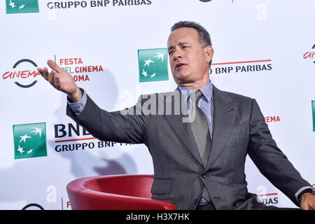 Rom, Italien. 13. Oktober 2016. Tom Hanks besucht Fototermin während der 11. Rom Film Fest an das Auditorium Parco della Musica, Rom, Italien am 13. Oktober 2016. Foto von Giuseppe Maffia / Alamy Live News Stockfoto