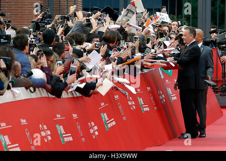 Tom Hanks Rom 13. Oktober 2016. Rome Film Fest XI Ausgabe. Foto Samantha Zucchi Insidefoto Credit: Insidefoto Srl/Alamy Live-Nachrichten Stockfoto