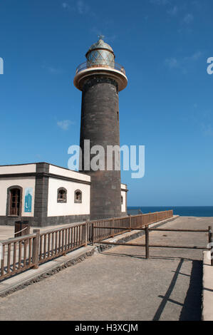 Fuerteventura, Kanarische Inseln, Nordafrika, Spanien, südlichen Kap: Blick auf die Punta Janda Leuchtturm (Faro de Jandía), im Jahre 1864 geöffnet Stockfoto