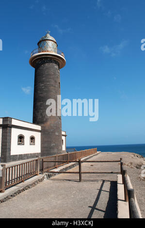 Fuerteventura, Kanarische Inseln, Nordafrika, Spanien, südlichen Kap: Blick auf die Punta Janda Leuchtturm (Faro de Jandía), im Jahre 1864 geöffnet Stockfoto