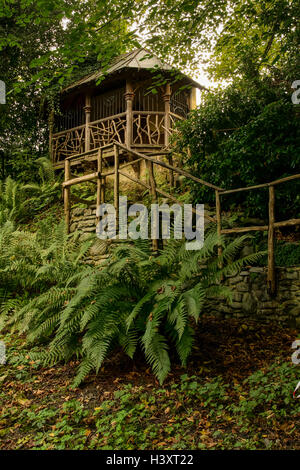 Sommerhaus in den Gärten bei Plas Newydd Llangollen Home of Sarah Ponsonby & Eleanor Charlotte Butler Stockfoto