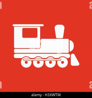 Das Zug-Symbol. Reisen-Symbol. Wohnung Stock Vektor