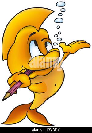 Fisch-Maler Stock Vektor