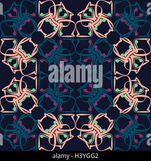 Nahtlose Muster. Vintage Deko-Elemente. Stock Vektor