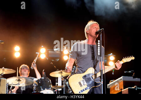 BENICASSIM, Spanien - 18 Juli: Paul Weller (Sänger, Songwriter und Musiker) führt auf FIB Festival am 18. Juli 2014 in Benicassim, Spanien. Stockfoto