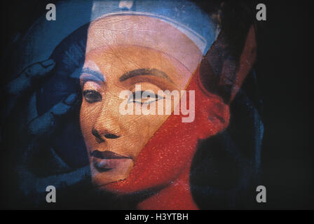 Nofretete, Königin, ägyptisch, Ägypten, Skulptur, Kunst, Schönheiten, Schönheit, Symbol, Portrait Stockfoto