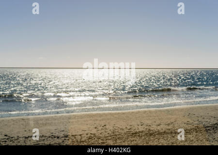 Malerische Aussicht auf Meer, klarer Himmel Stockfoto