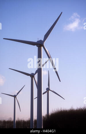 Deutschland, Nordrhein-Westfalen, Grevenbroich, "Allrather Höhe", Windkraftanlage, Windkraftanlagen, Europa, Windpark, Windkraftanlage, Strömungsenergie, Windenergie, Windkraftanlage, Windenergie, alternative Energie, erneuerbare Energien, erneuerbare Energien, Strom Stockfoto