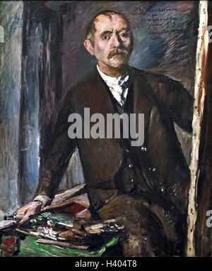 Selbstportrait auf der Staffelei 1919 Lovis Corinth 1858-1925 Deutsch Deutschland Stockfoto