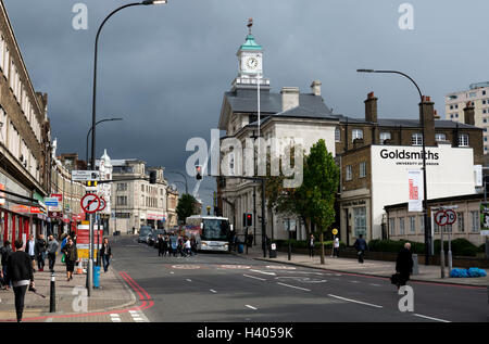 Neue Cross Road, London, UK Stockfoto