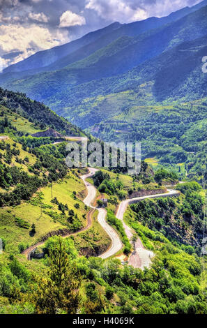 Gebirgspass im Pyrenäen-Orientales Abteilung, Frankreich Stockfoto