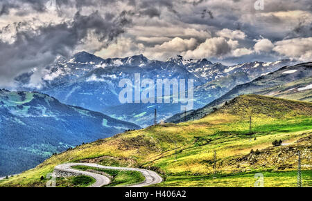 View of the Pyrenees near El Pas de la Casa - Andorra Stockfoto