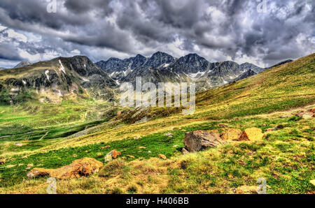 View of the Pyrenees near El Pas de la Casa - Andorra Stockfoto