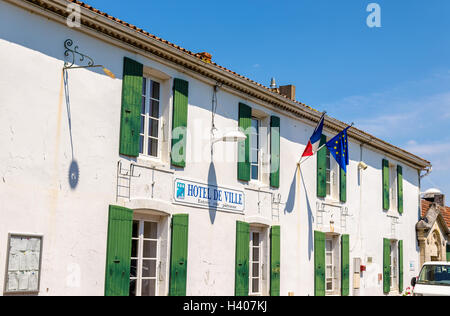 Rathaus (Hotel de Ville) von Saint-Pierre-d'Oleron - Frankreich Stockfoto