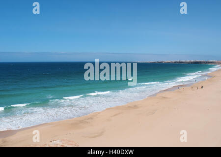 Fuerteventura, Kanarische Inseln, Spanien: Blick auf den Strand von Piedra PLaya oder Playa Del Aljibe de La Cueva, an der nordwestlichen Küste in der Nähe von El Cotillo Stockfoto