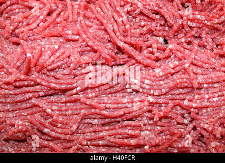 Hacken von Fleisch / Hackfleisch Stockfoto