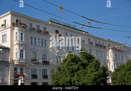 Hotel Bristol in Salzburg Österreich Stockfoto