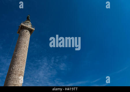 Trajanssäule ist eine römische Siegessäule, die römischen Kaiser Trajan in den dakischen kriegen Sieg Stockfoto