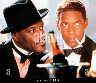 MALCOLM X 1992 Warner Bros Film mit Denzel Washington auf der rechten Seite und Delroy Lindo Stockfoto