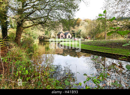 Froghall Wharf Caldon Kanal Froghall Stoke Staffordshire England UK-Mitarbeiter Stockfoto