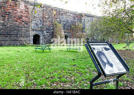 Die Kalköfen bei Froghall Wharf Caldon Kanal Froghall Stoke Staffordshire Mitarbeiter England UK Stockfoto