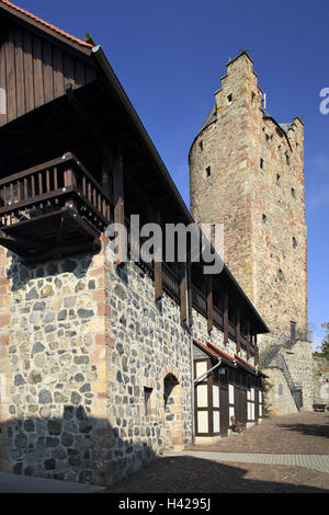 Fritzlar, Stadtmauer, grauen Turm, Hessen, Deutschland, Stockfoto