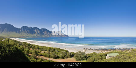 Südafrika, Western Cape, Boskloofpunt, Funken Bucht, Sandstrand, Übersicht, Meer, Stockfoto