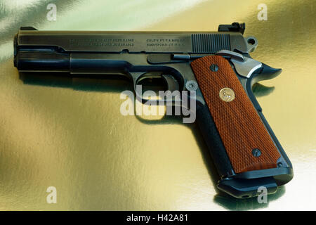 Ein Colt.45 ACP Auto automatische Pistole Modell 1911 Stockfoto