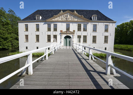 Wasserburg, Dornum, Niedersachsen, Deutschland, Stockfoto