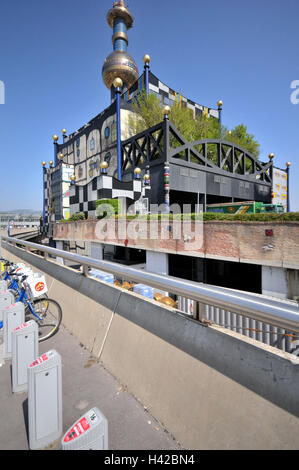 Österreich, Wien, Abfall Müllverbrennungsanlage Spittelau, Stockfoto