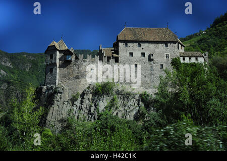 Italien, Südtirol, Sarntal, Schloss Runkelstein, Sarner Schlucht, Stockfoto