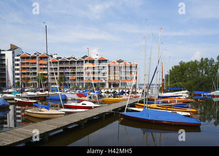 Bad Zwischenahn (Stadt), Yachthafen Eyhausen, Stockfoto