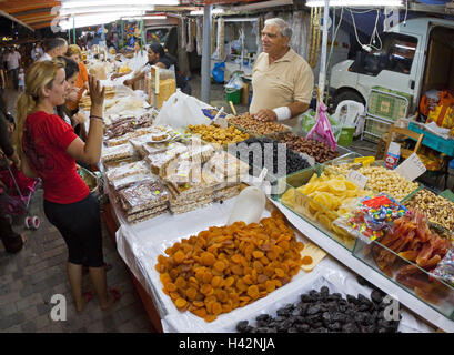 Zypern, Kato Paphos Abendmarkt in der Uferpromenade, Stockfoto