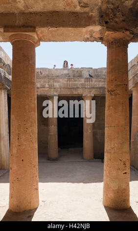 Kato Paphos, Zypern, Ostküste, Gräber, Detail, Stockfoto