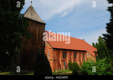 Deutschland, Mecklenburg-Vorpommern, Fischland-Darß-Zingst, Prerow, Seemanns Kirche, Stockfoto