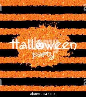 Leuchten Sie Orange Wallpaper für Happy Halloweenparty Stock Vektor