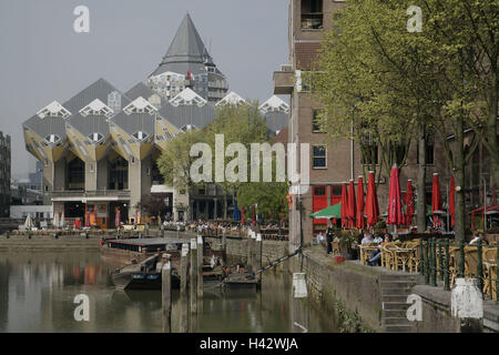 Die Niederlande, Rotterdam, Oude Haven, Kubuswoningen, Stockfoto