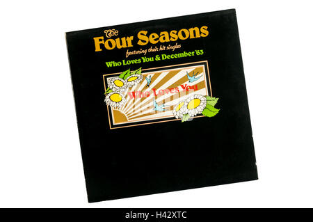 Wer Sie liebt, durch die vier Jahreszeiten erschien im Vereinigten Königreich im Jahr 1975 auf dem Etikett von Burbank. Es war ein 8-Spur-Vinyl-LP. Stockfoto
